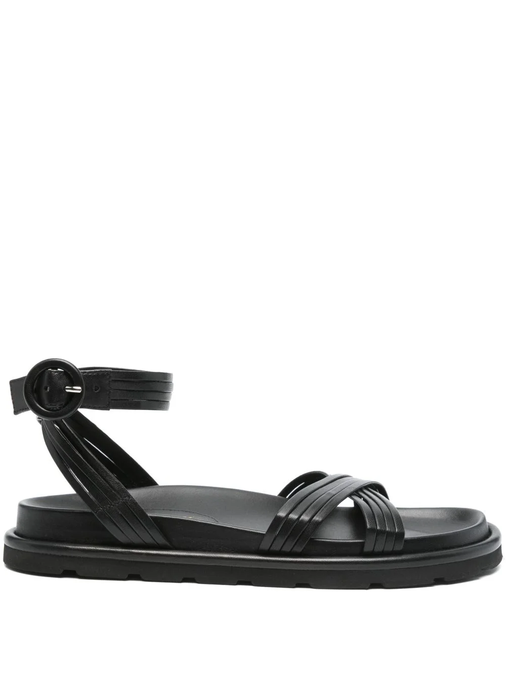 leather flat sandals - 1
