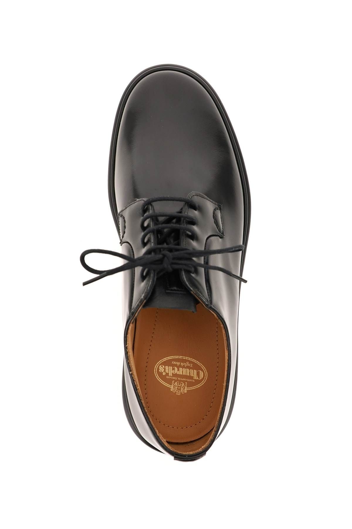 BRUSHED LEATHER SHANNON WE LACE-UP SHOES - 3