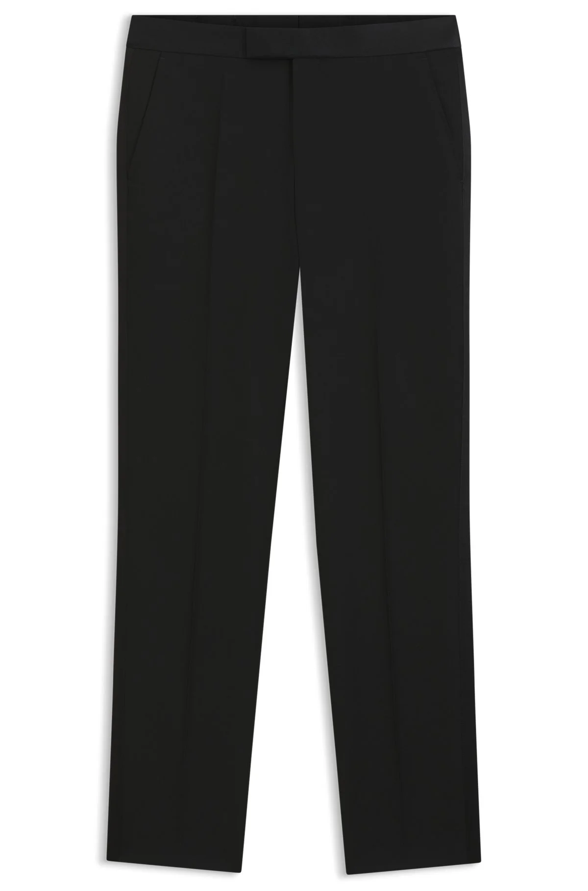 SLIM-FIT TUXEDO PANTS IN VIRGIN WOOL - 1