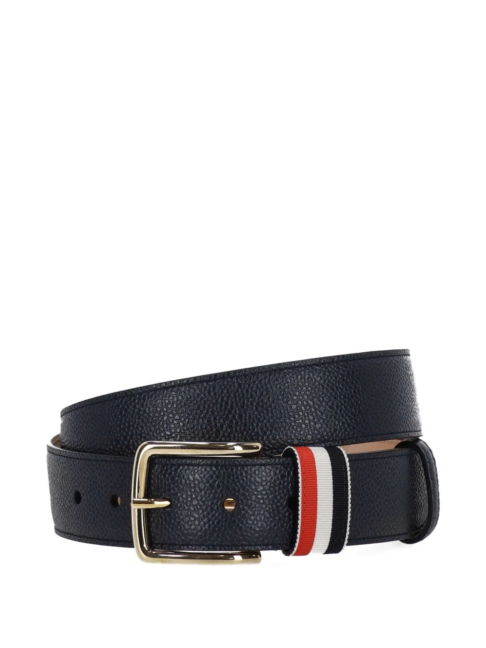 striped buckle belt - 1