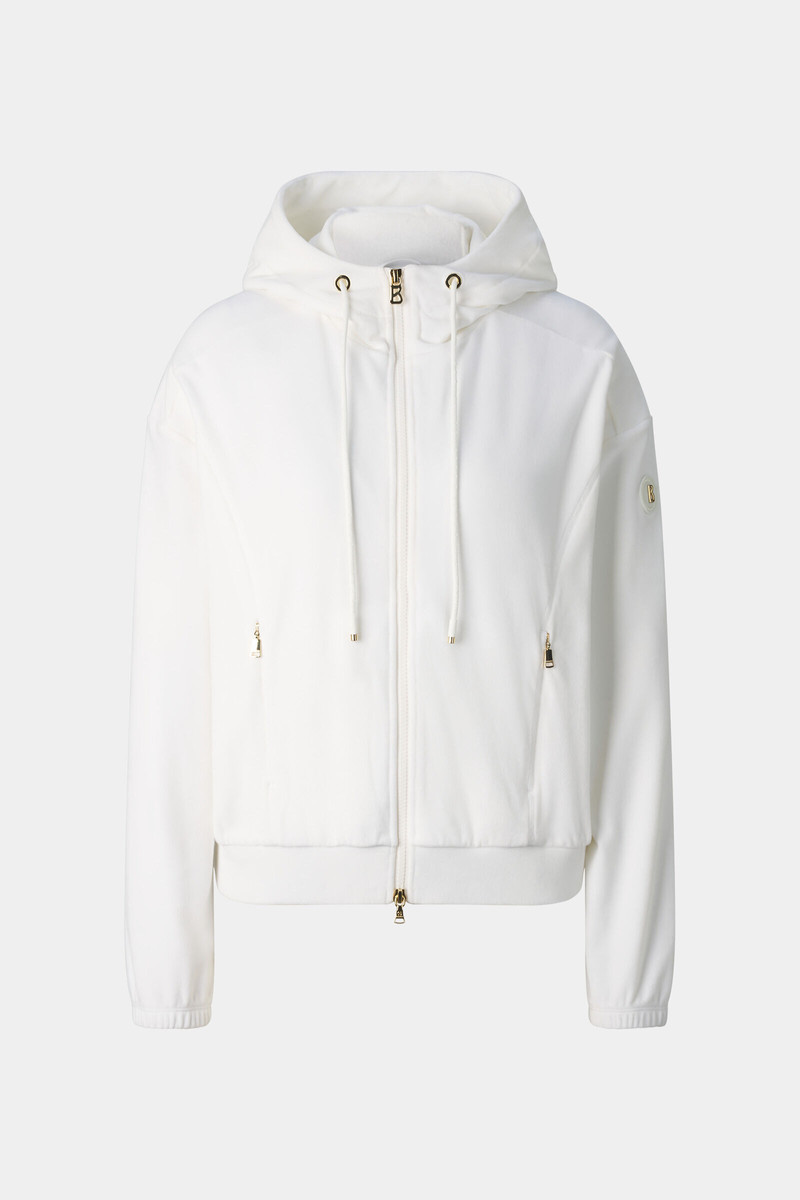 Francine Velvet Jacket in Off-White 1