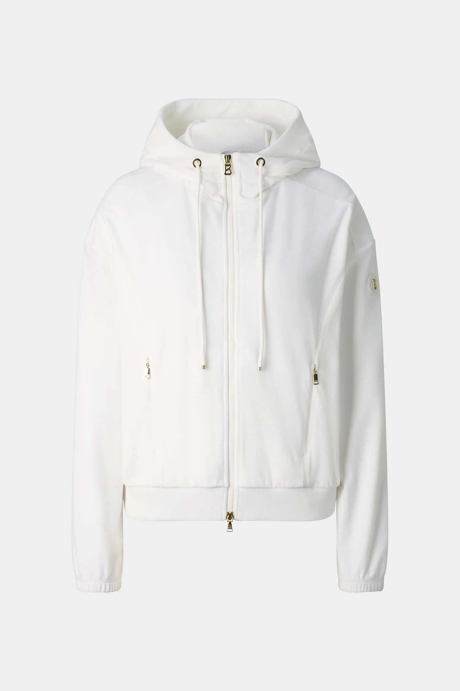 Francine Velvet Jacket in Off-White - 1
