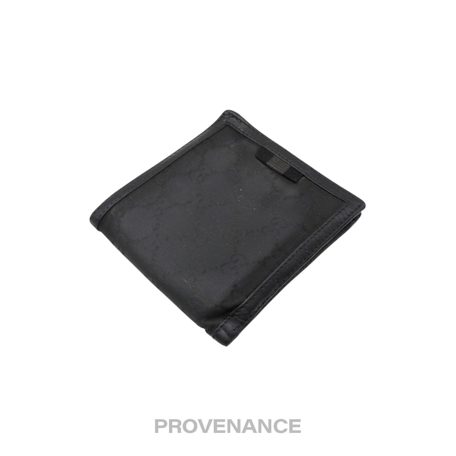 Gucci Web Bifold Wallet - GG Canvas Black Leather - 4