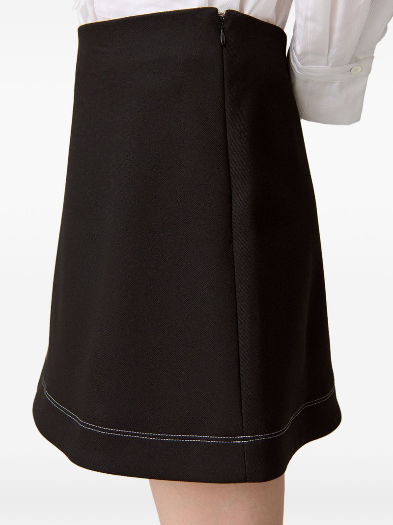 contrast-stitch mini skirt 4
