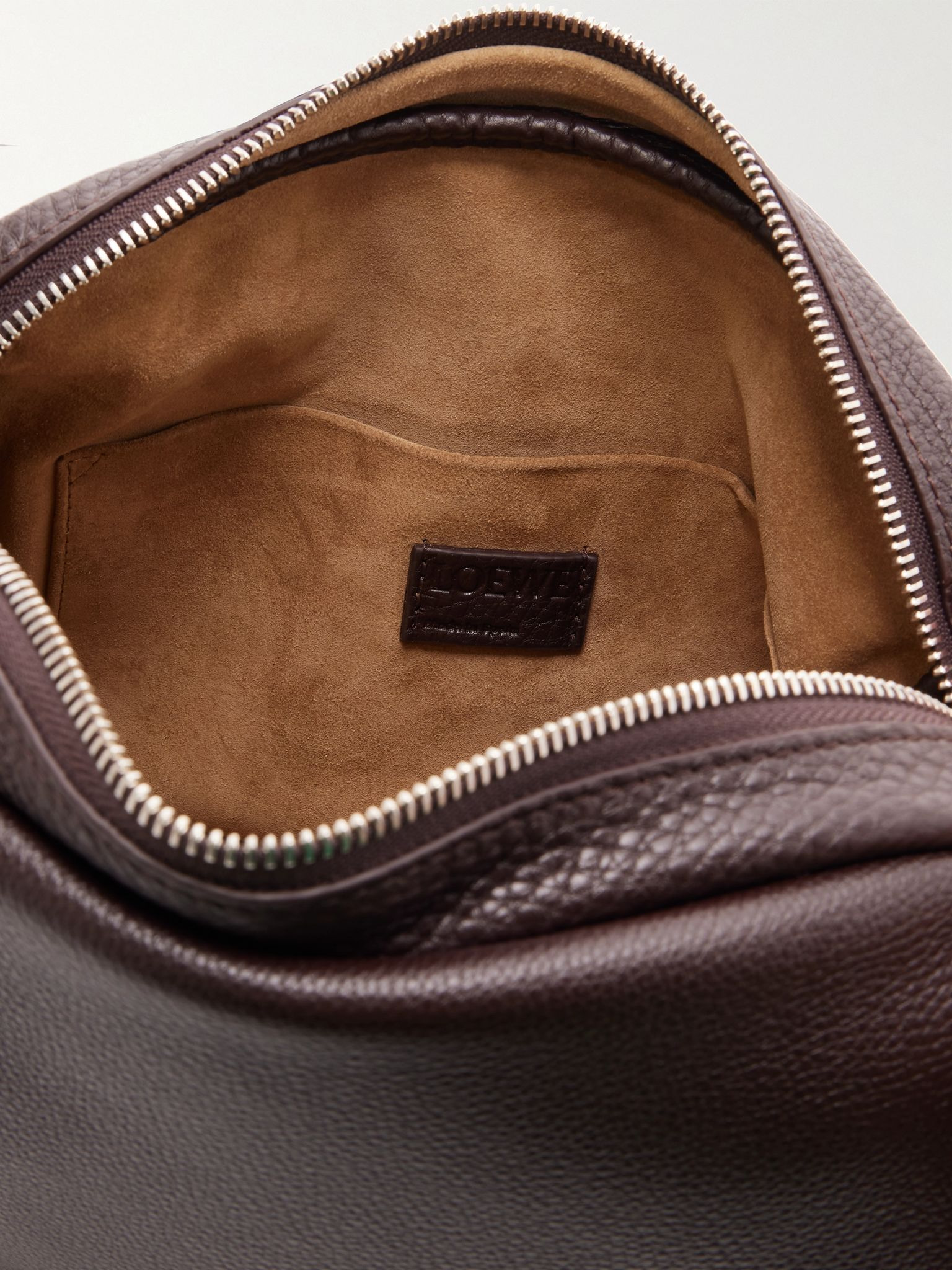 Pebble XS Full-Grain Leather Messenger Bag Burgundy - 5