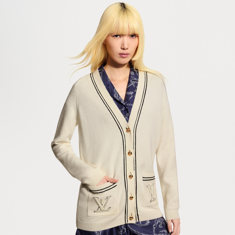 Contrast Accent Oversized Cardigan 2
