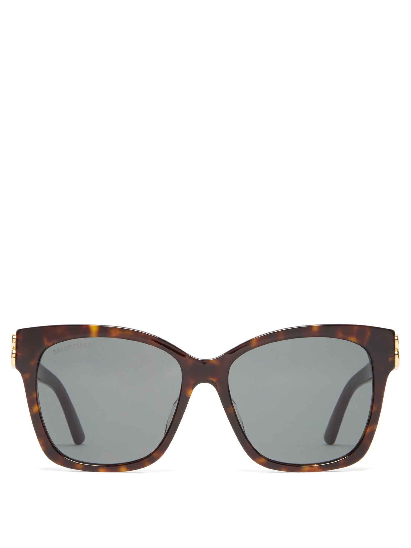 Square tortoiseshell-acetate sunglasses - 1