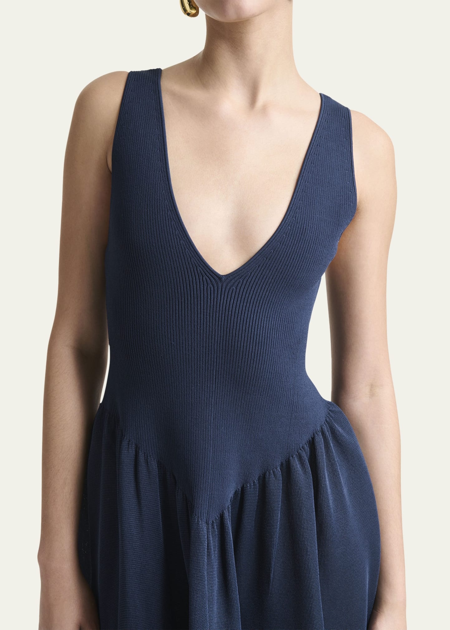 Lollie Plunging Drop-Waist Maxi Dress - 5