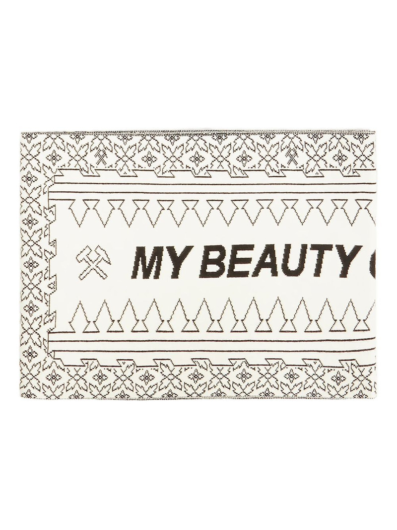 logo-patch scarf 1