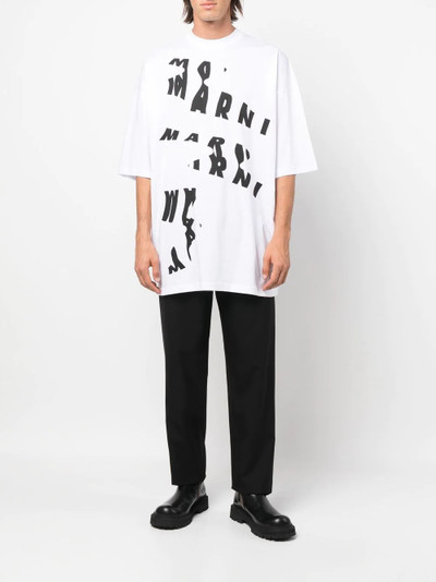 Marni logo-print cotton T-shirt outlook