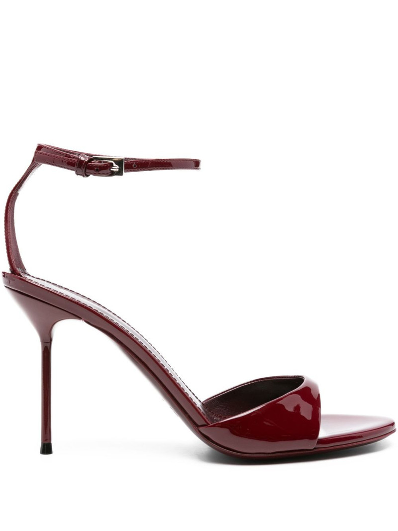 95MM patent leather ankle-strap sandals 1