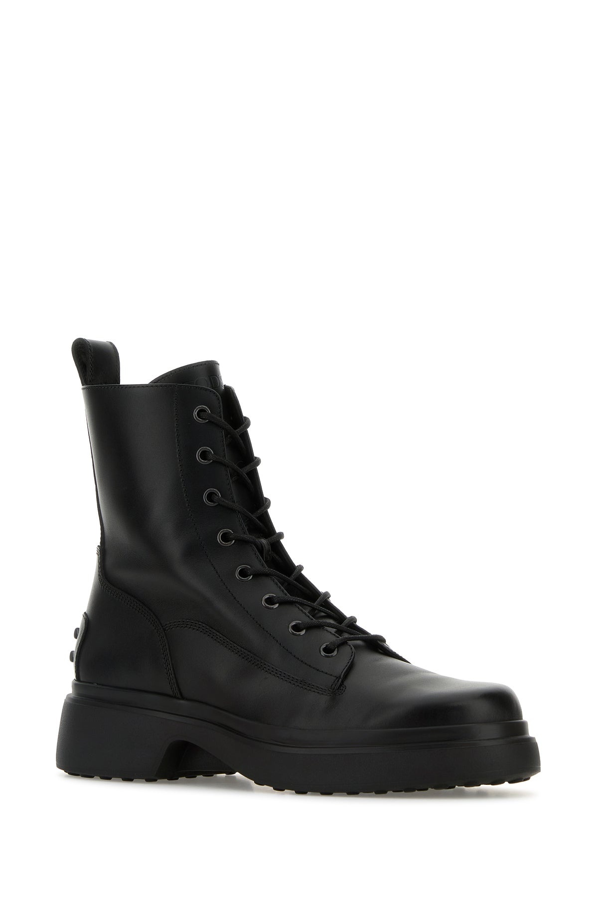Black leather ankle boots - 2