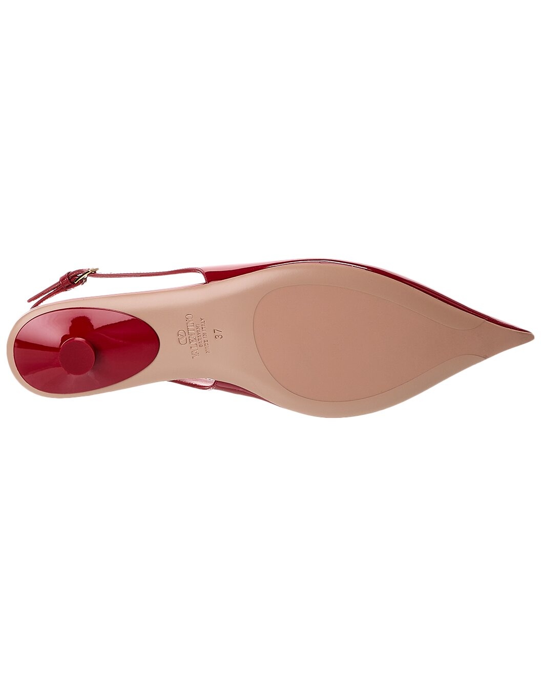 Valentino VLogo Patent Slingback Flat - 4