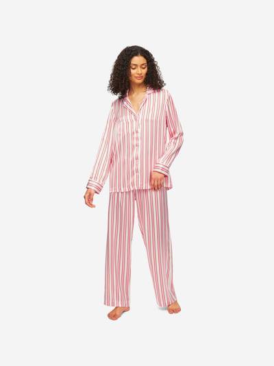 Derek Rose Women's Pyjamas Brindisi 81 Silk Satin Pink outlook
