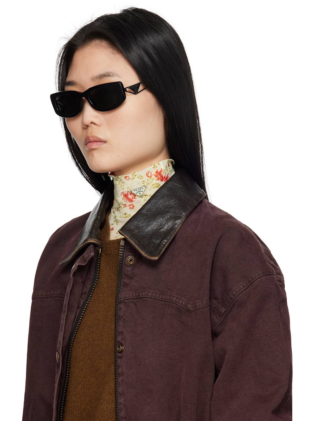 Black Triangle Logo Sunglasses - 4