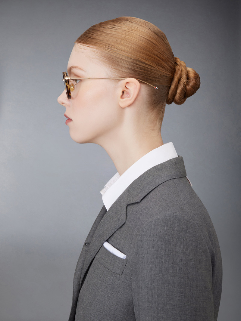 Tortoise Acetate And Titanium Round Eyeglasses 4