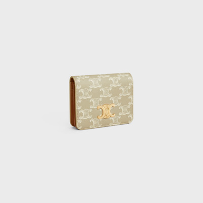 CELINE TRIOMPHE COMPACT WALLET in TRIOMPHE CANVAS outlook