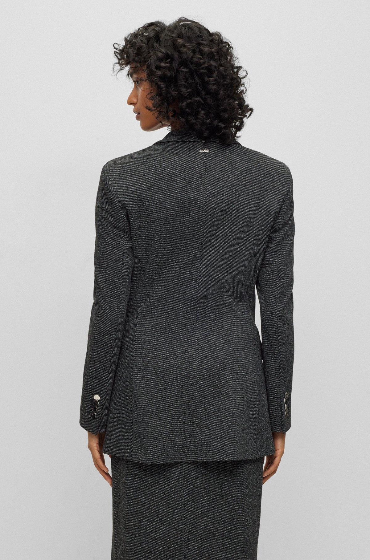 SLIM-FIT JACKET IN HEAVYWEIGHT WOVEN CLOTH - 4