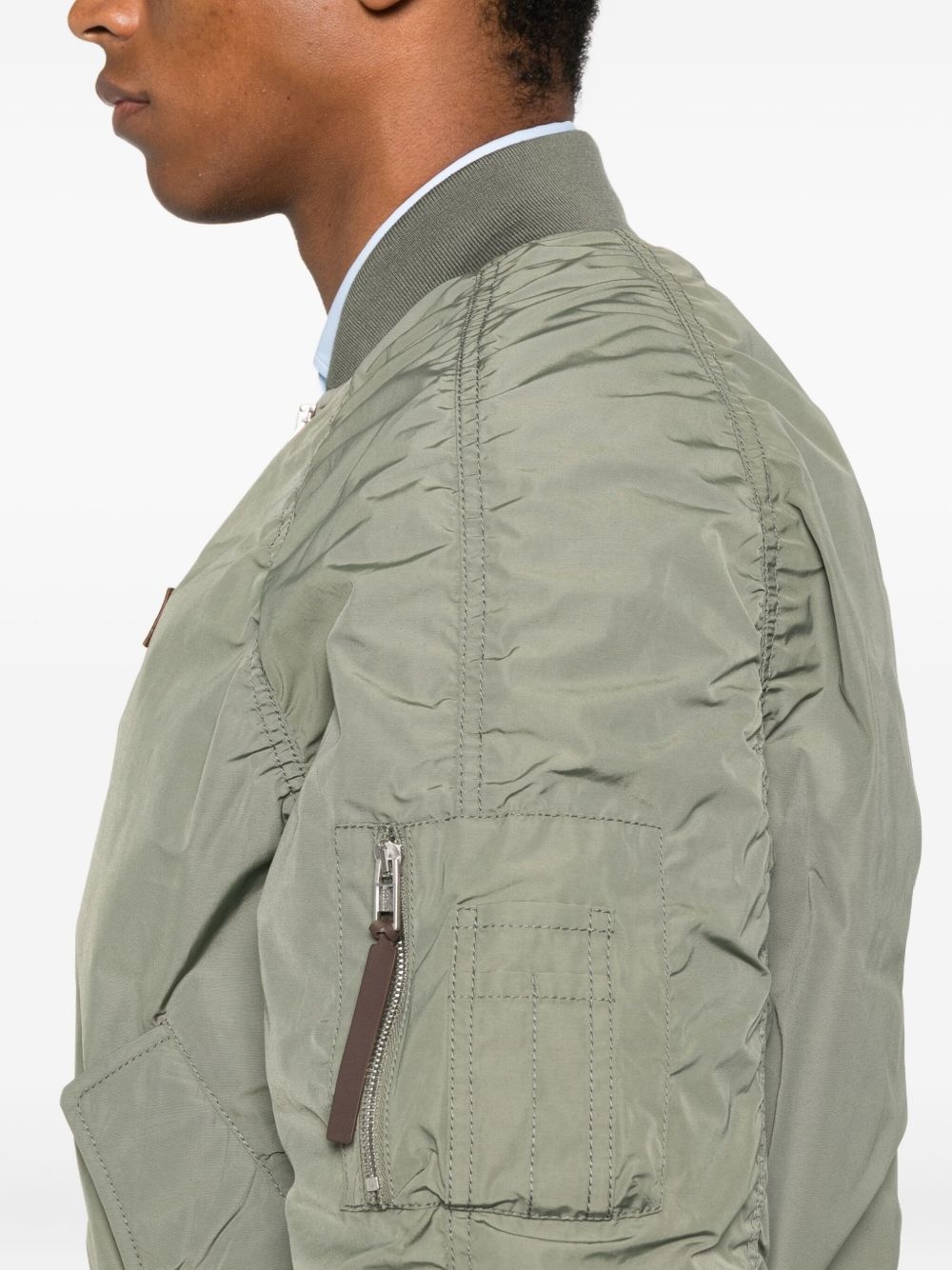 ruffled bomber jacket - 5
