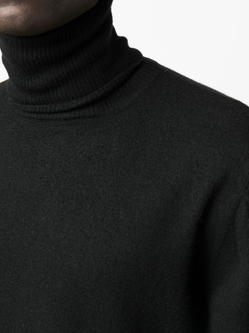 roll neck cashmere jumper - 5