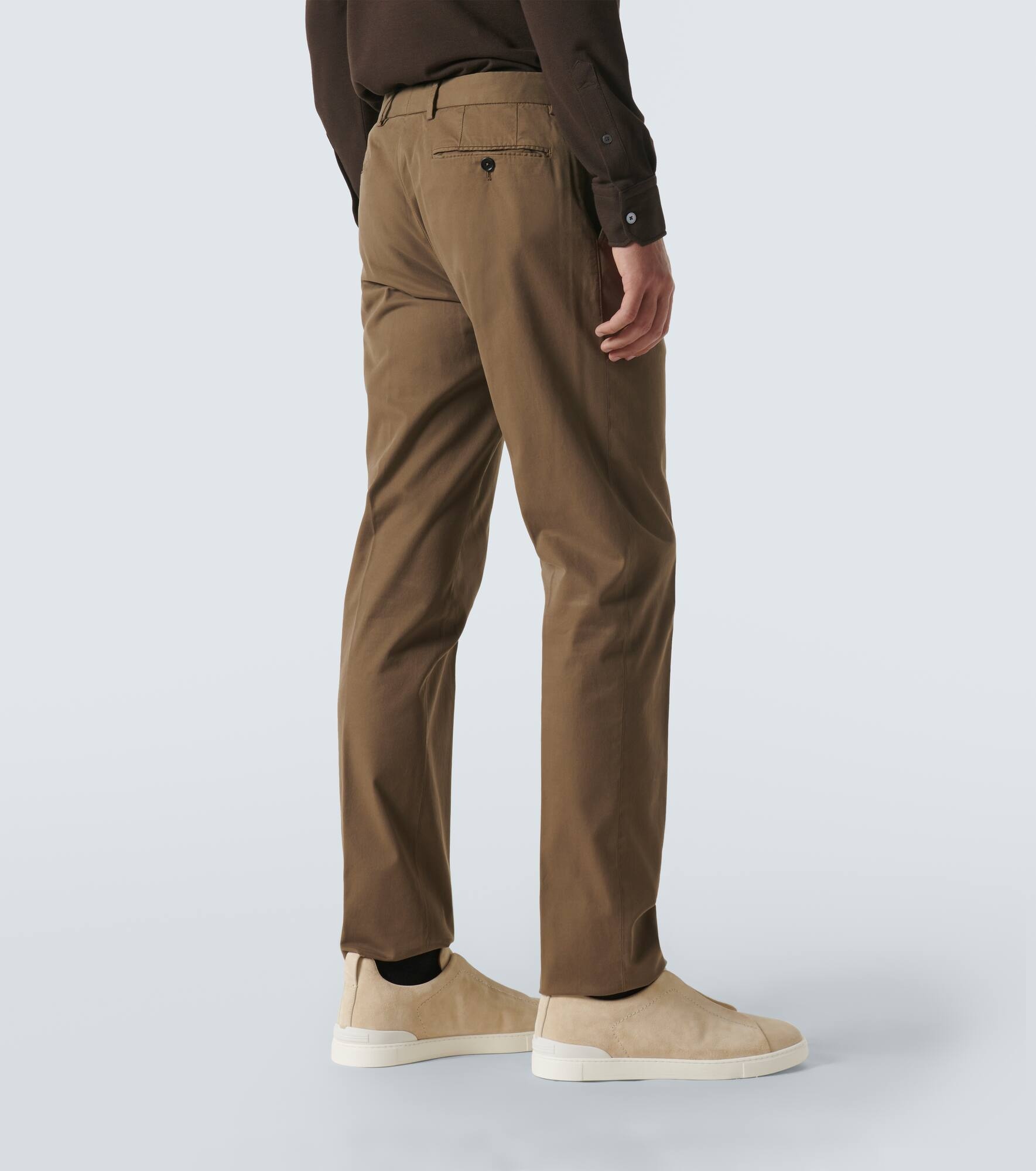 Cotton-blend chinos - 4
