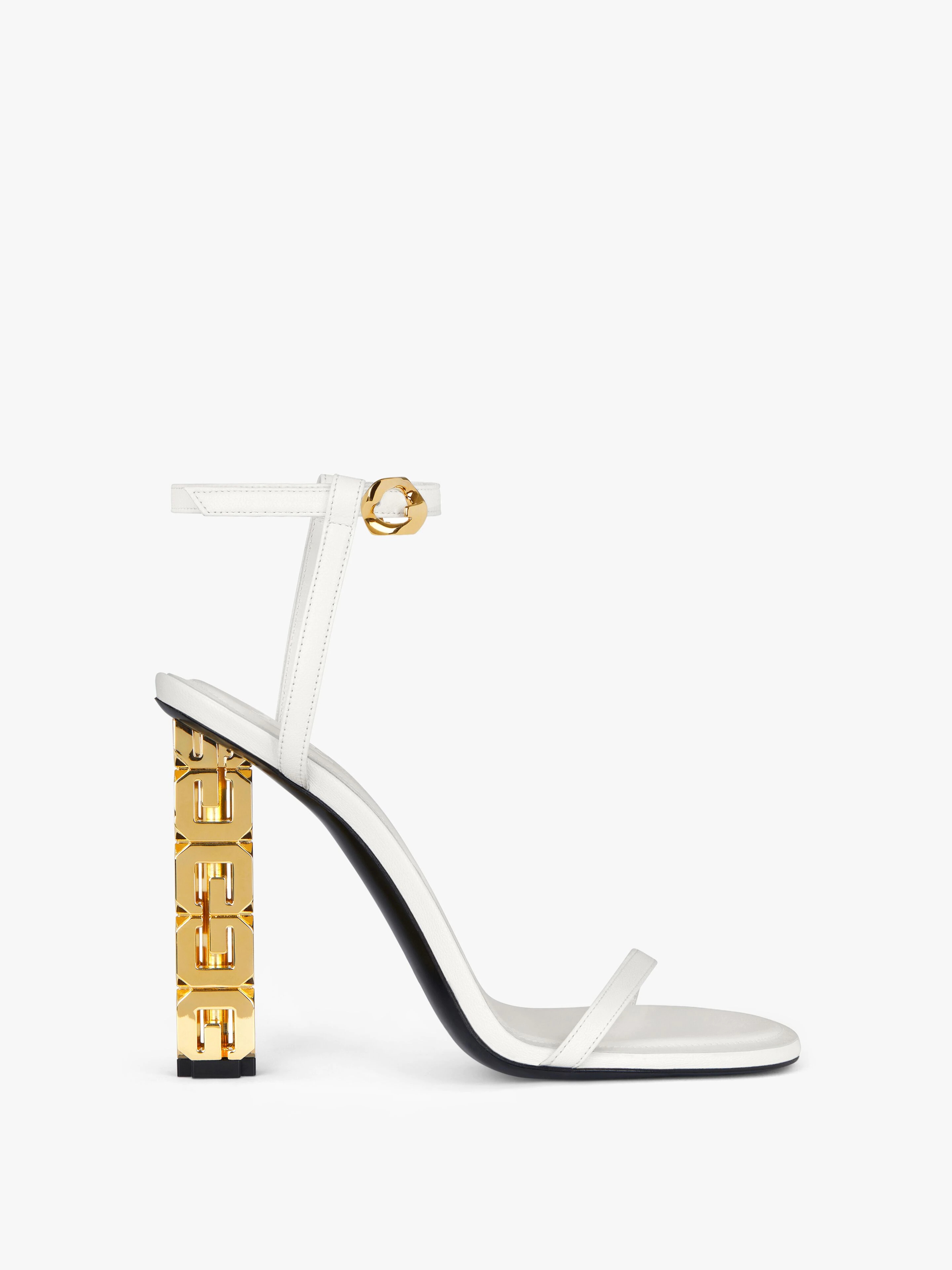 G CUBE SANDALS IN LEATHER - 1