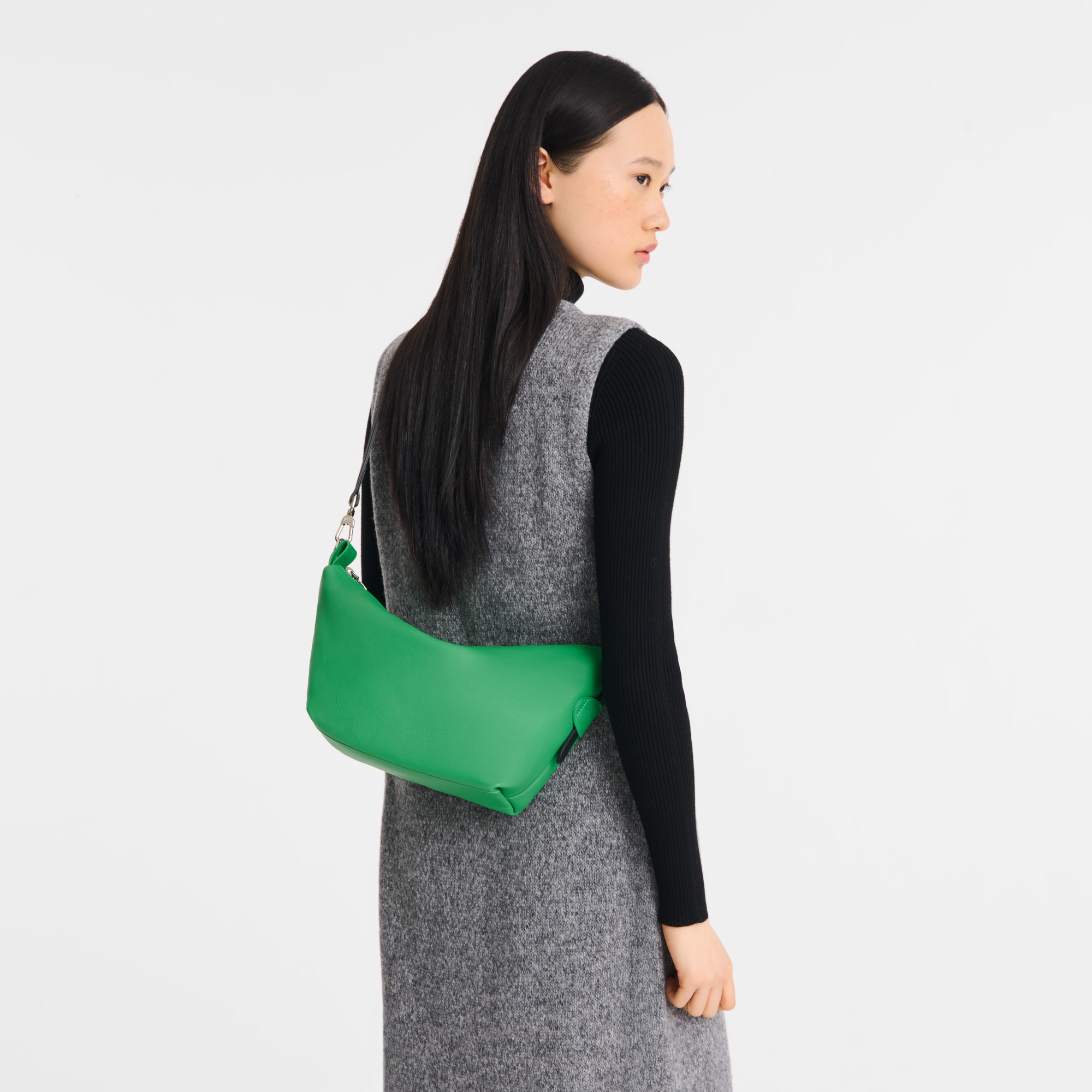 Le Slouchy S Crossbody bag Green - Leather - 2
