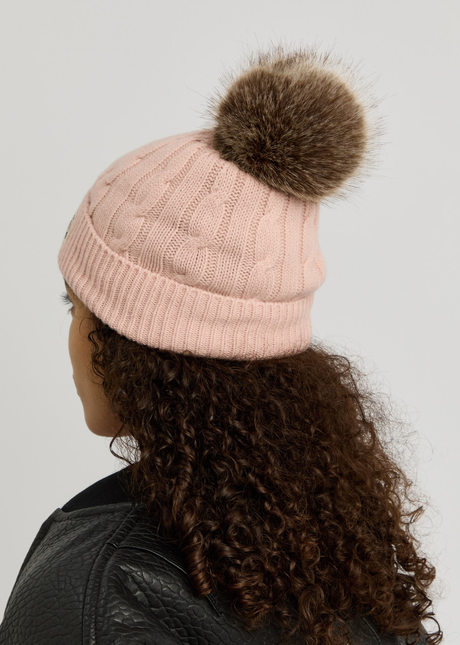 Moncler Pompom Cable-knit Wool-blend Beanie - 3