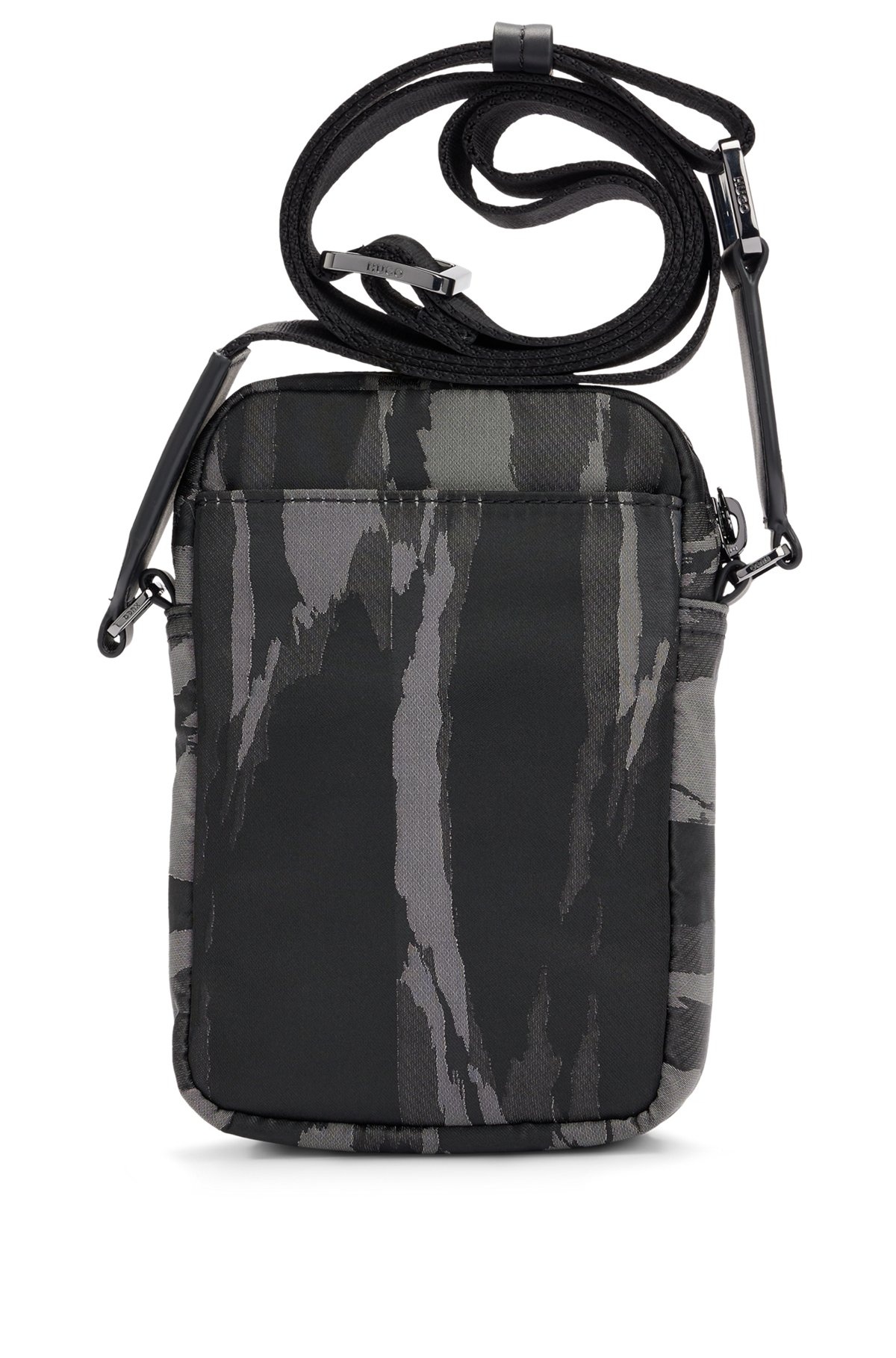 STACKED-LOGO REPORTER BAG WITH SEASONAL PATTERN - 1