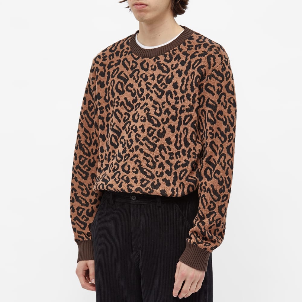 Wacko Maria Type 1 Leopard Jacquard Sweater - 4