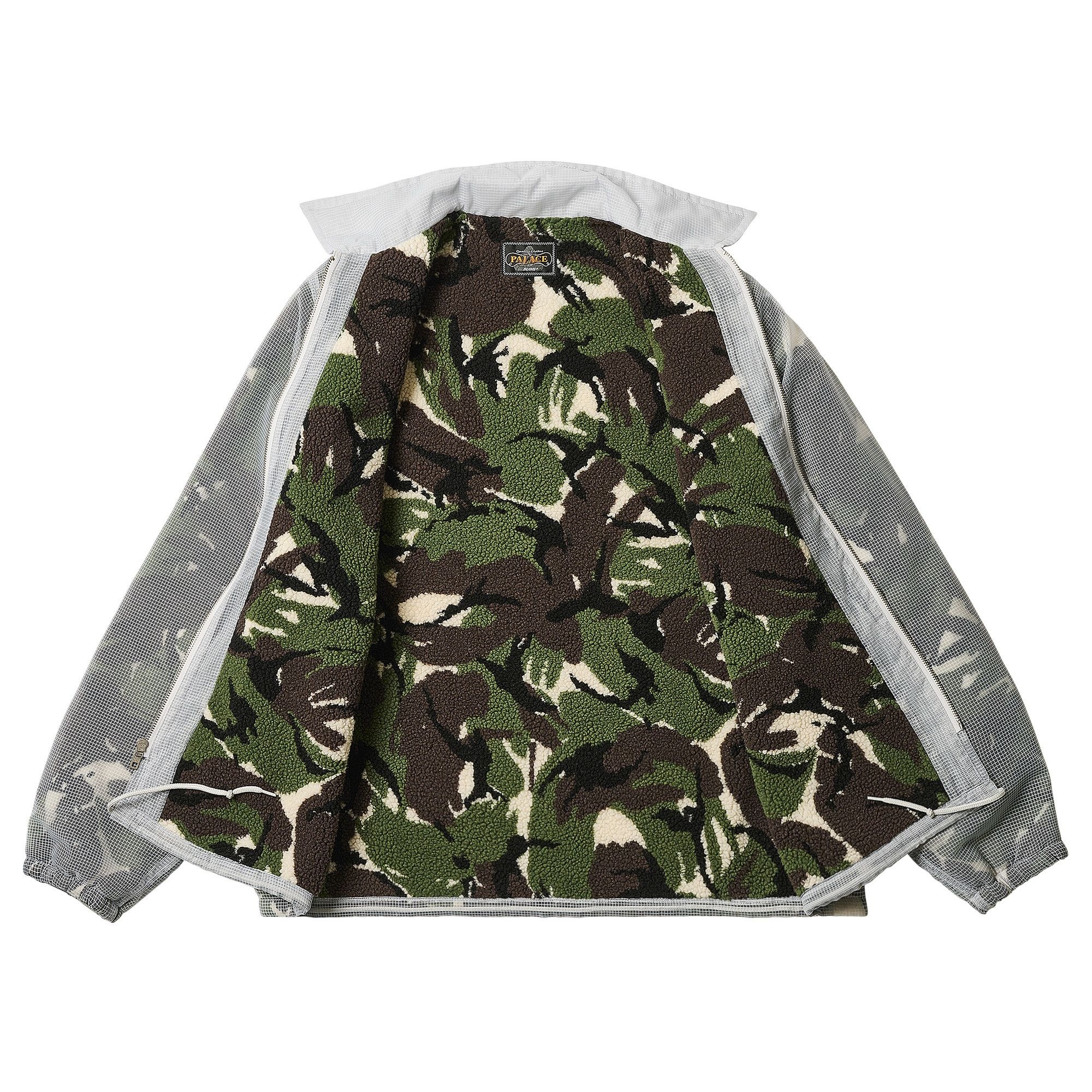 Palace x Beams Plus Fleece Lined Coach Jacket 'Camo' - 2