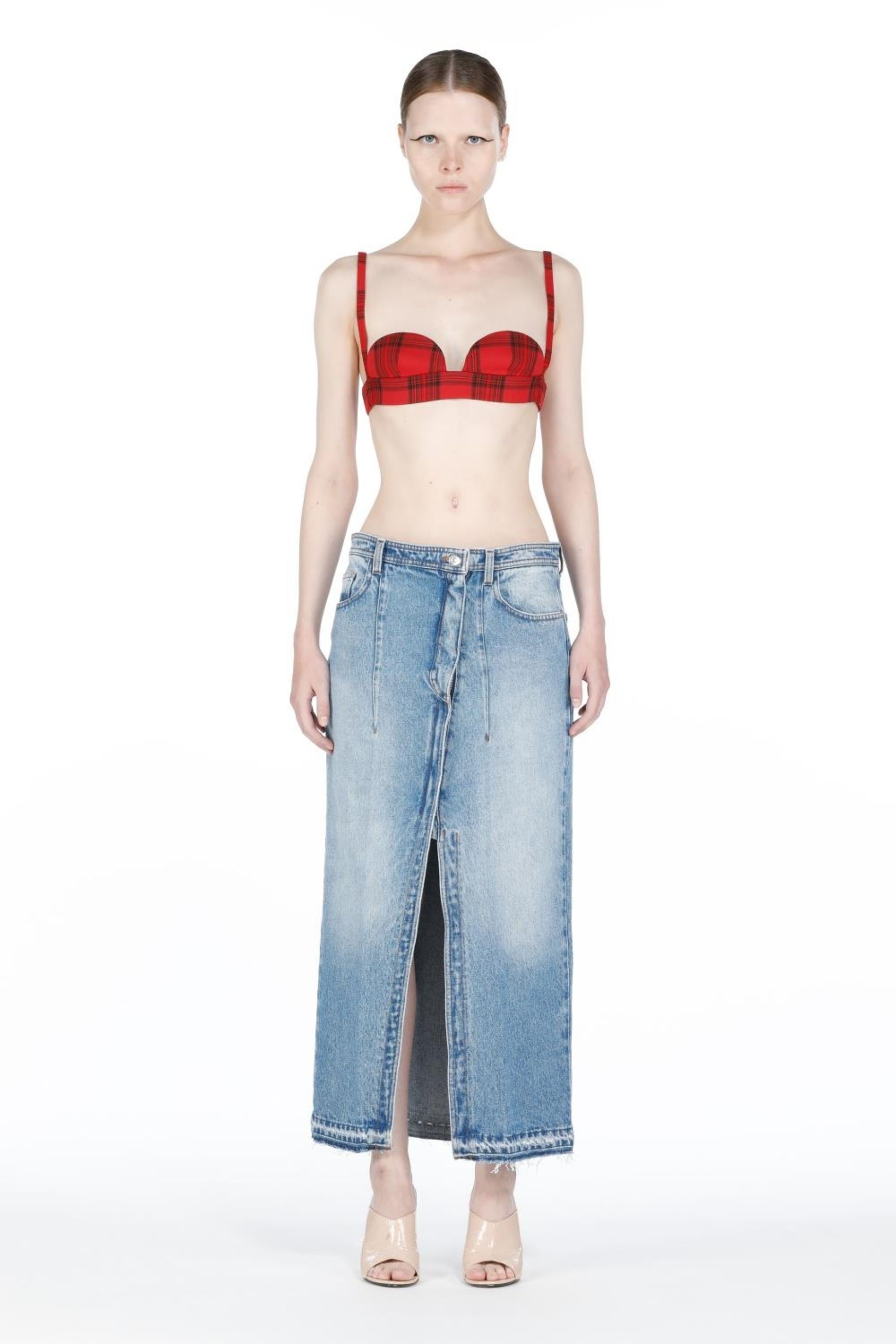 DENIM MAXI SKIRT - 4