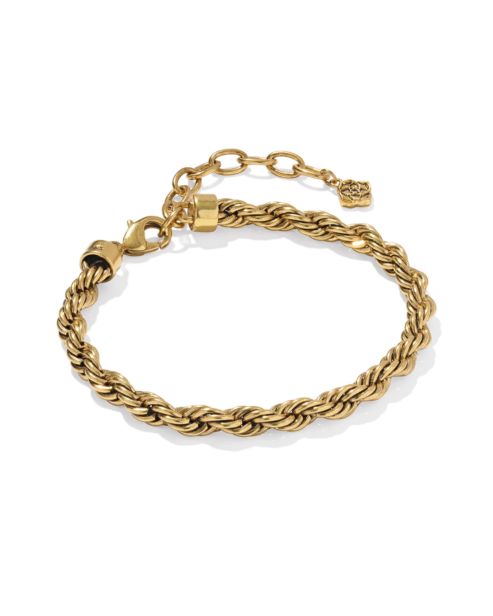 Noble Rope Link and Chain Bracelet in Vintage Gold - 1