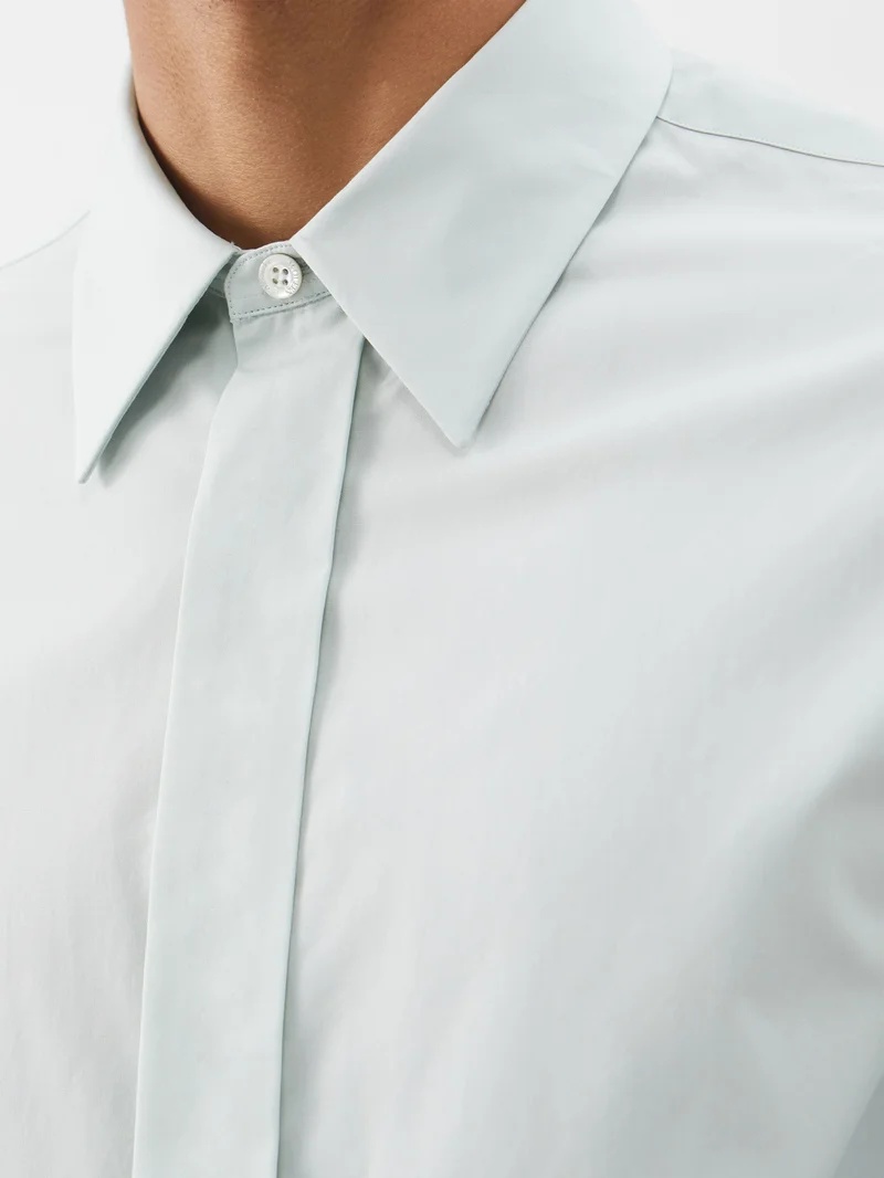 Single-cuff poplin formal shirt - 3