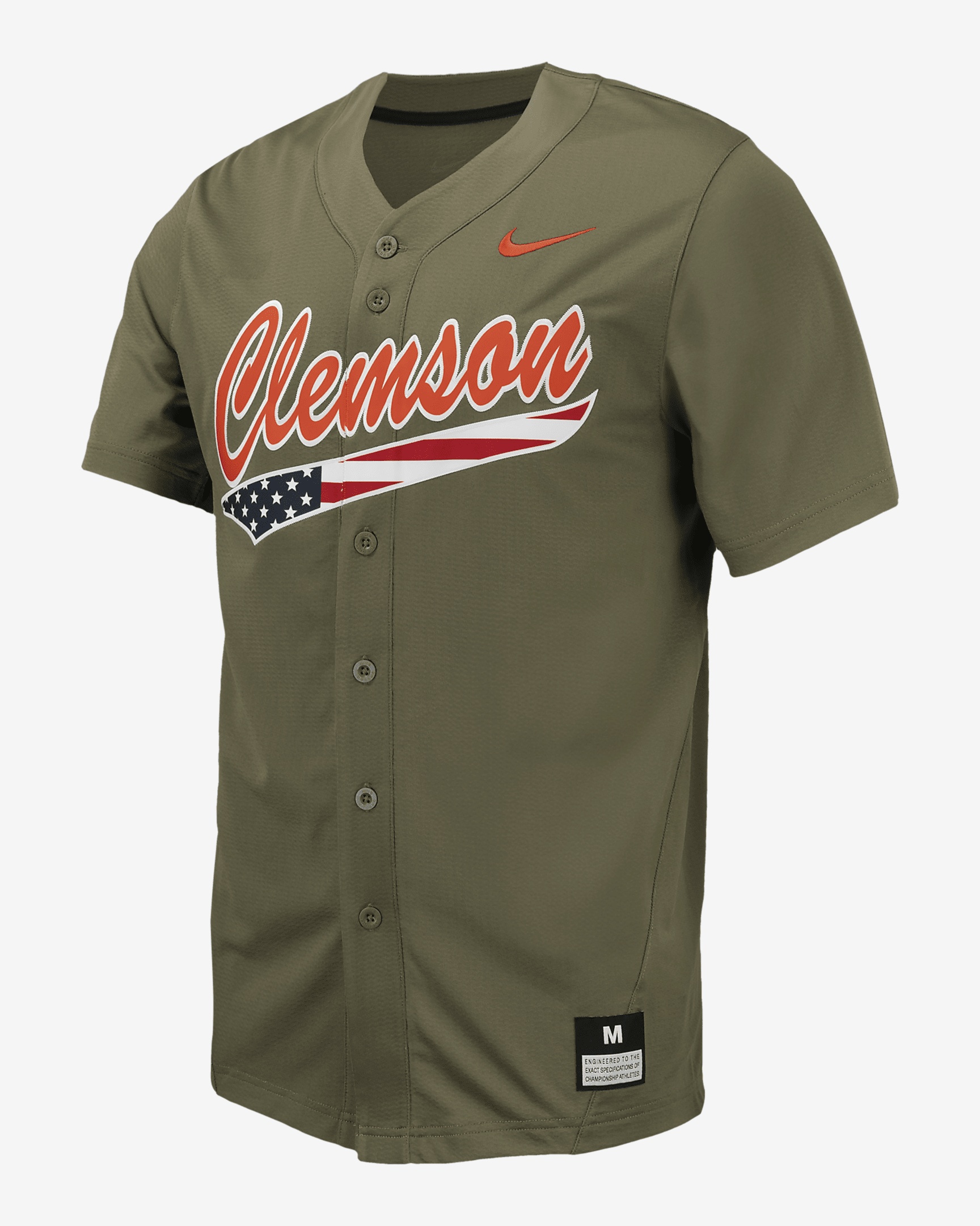 Clemson Nike Men's College Replica Baseball Jersey - 1