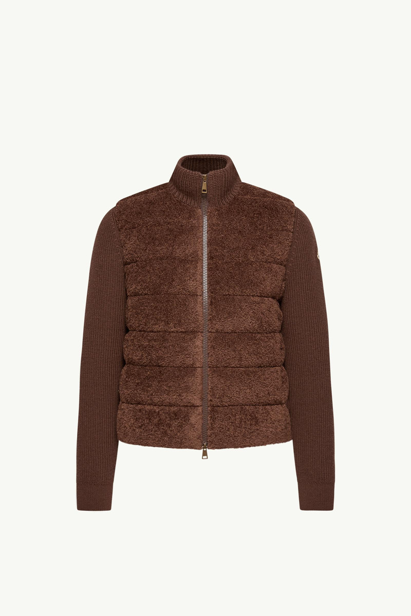 Padded Teddy & Wool Zip-Up Cardigan 1