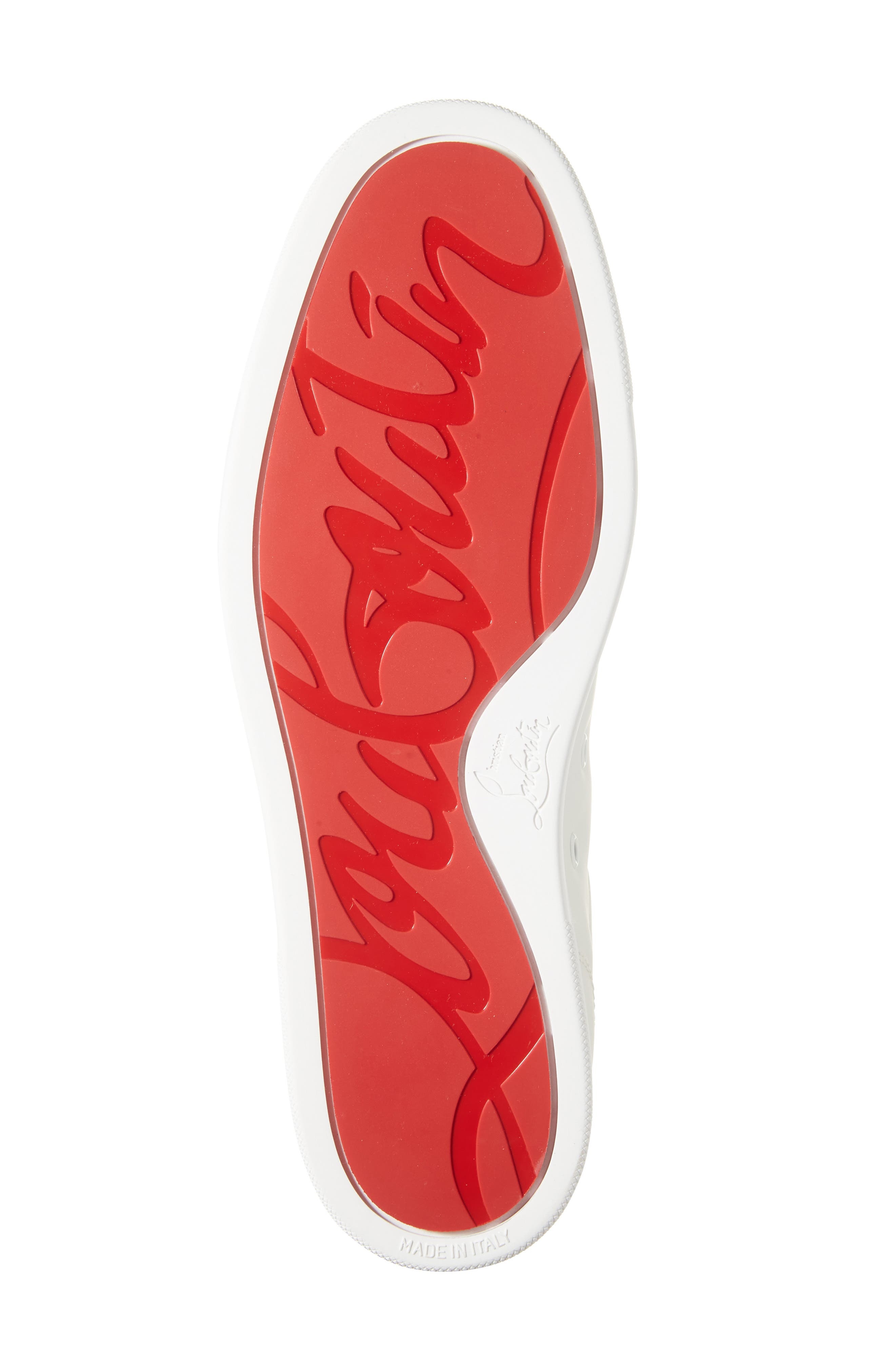 Christian Louboutin Louis Junior Spikes Sneaker in White at Nordstrom - 6