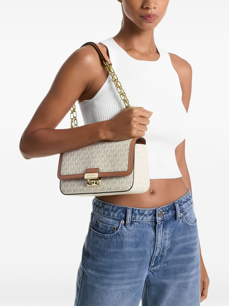 MICHAEL KORS tribeca large signature logo shoulder bag outlook