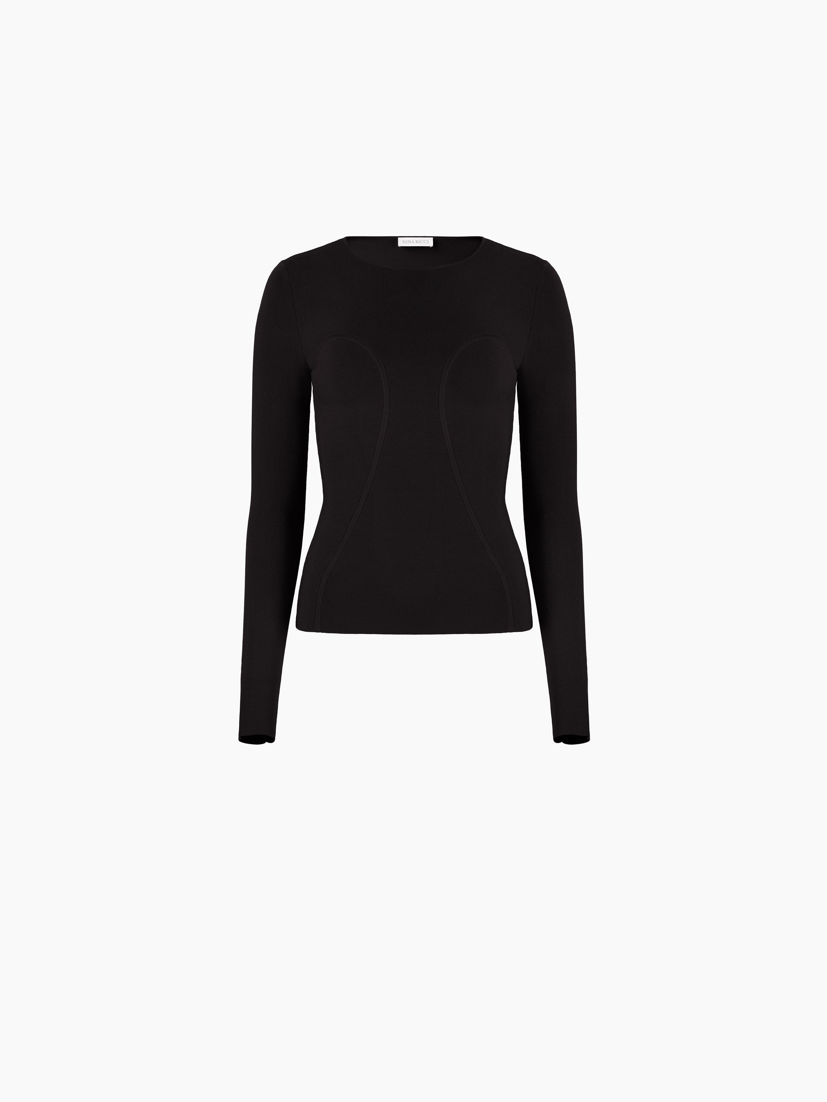 FITTED LONG SLEEVE TOP - 5