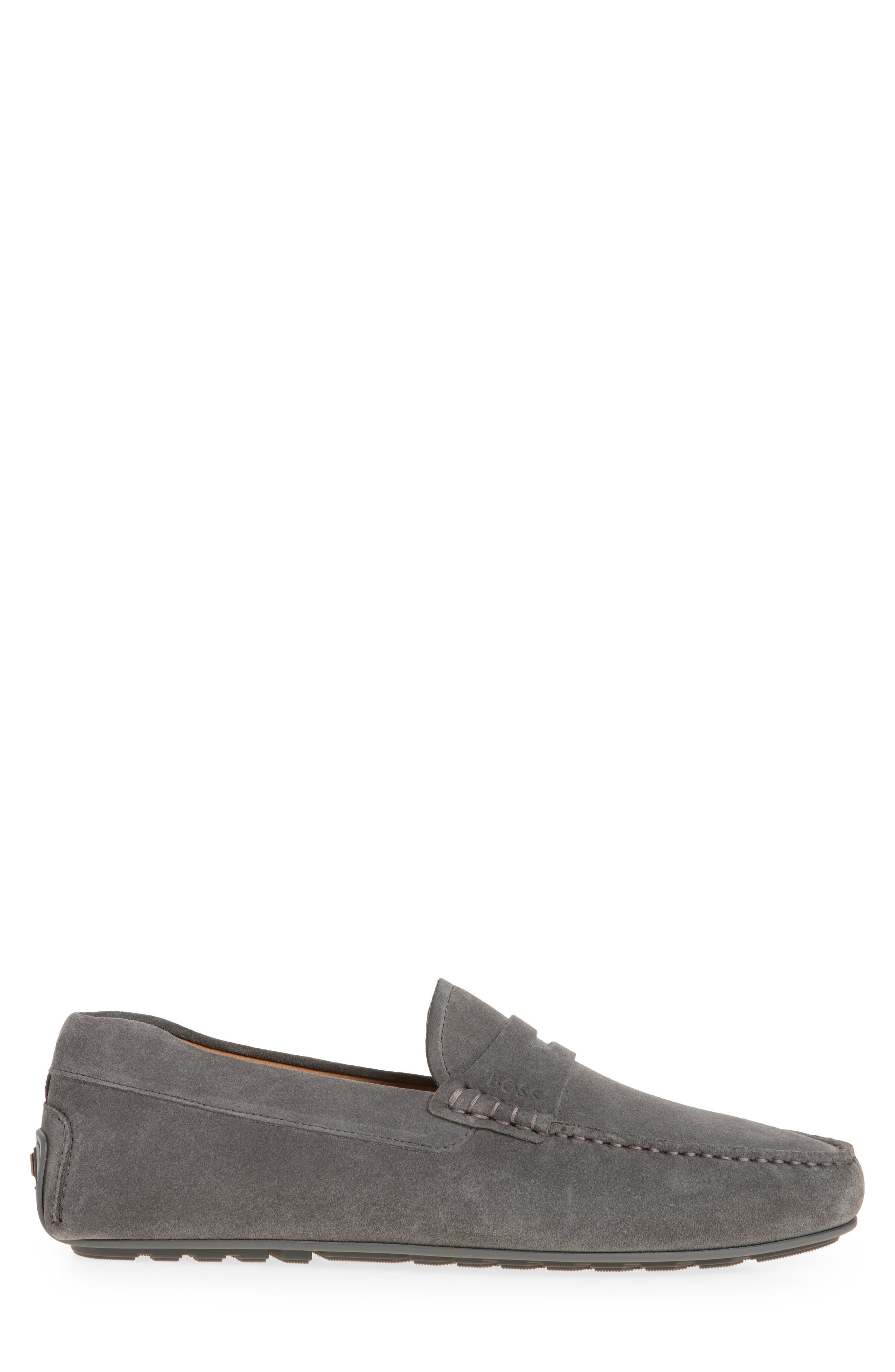 BOSS Noel Penny Loafer in Medium Grey at Nordstrom - 3