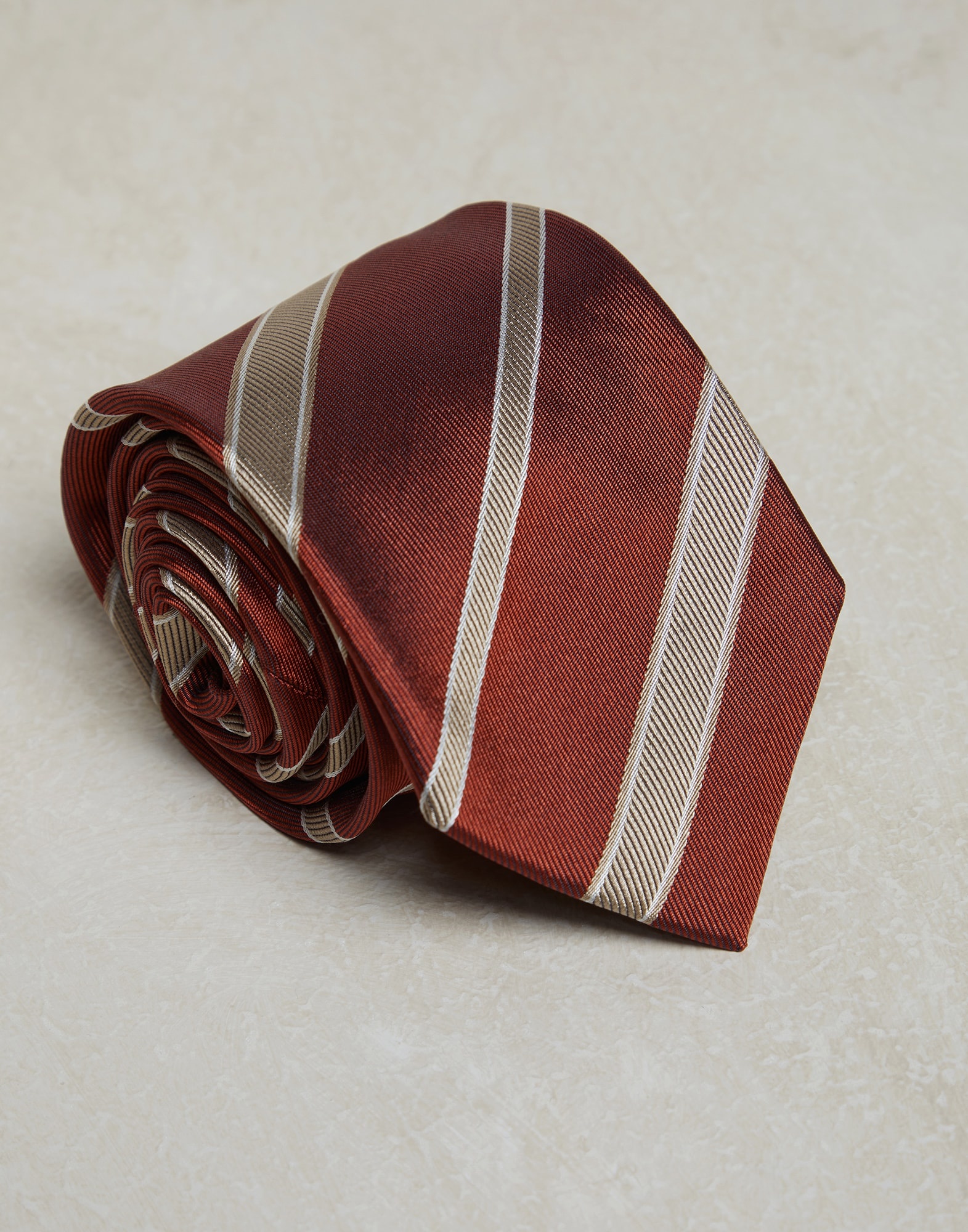 Striped silk tie - 2