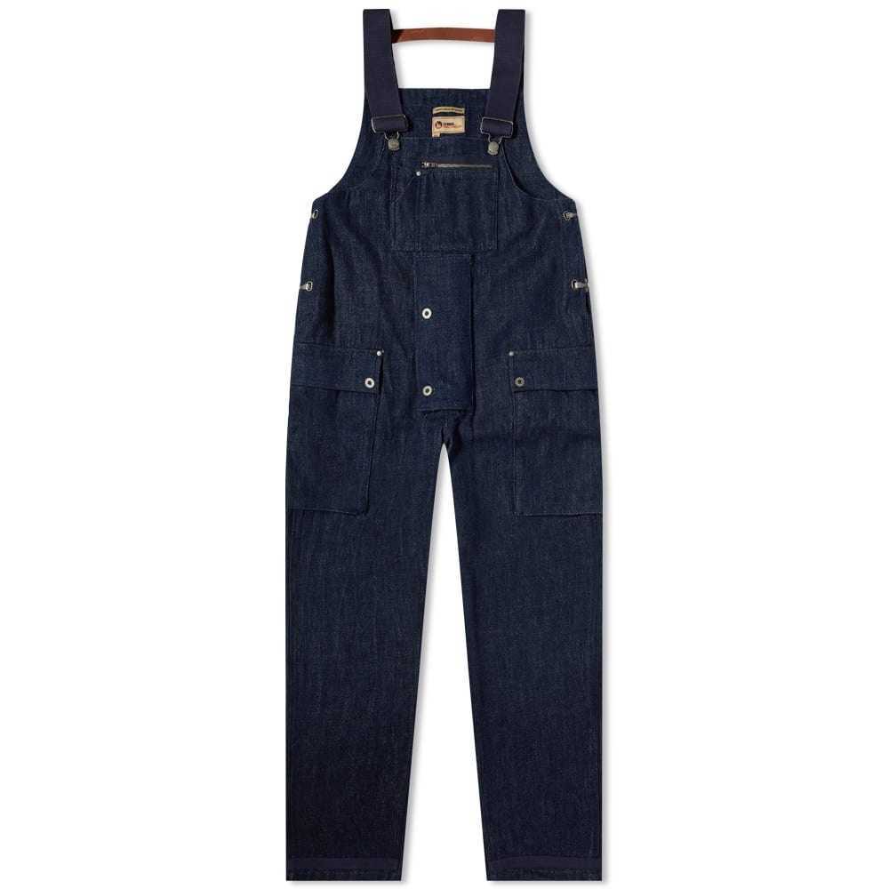 Nigel Cabourn Denim Naval Dungaree - 1