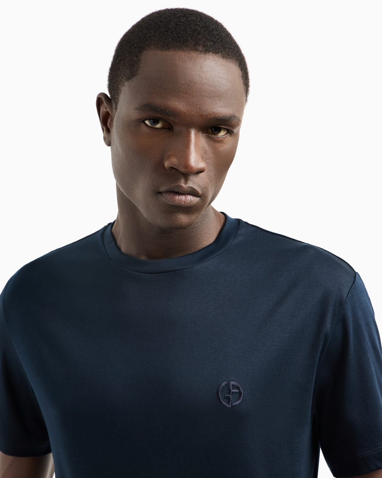 COTTON-INTERLOCK T-SHIRT WITH EMBROIDERED LOGO - 5