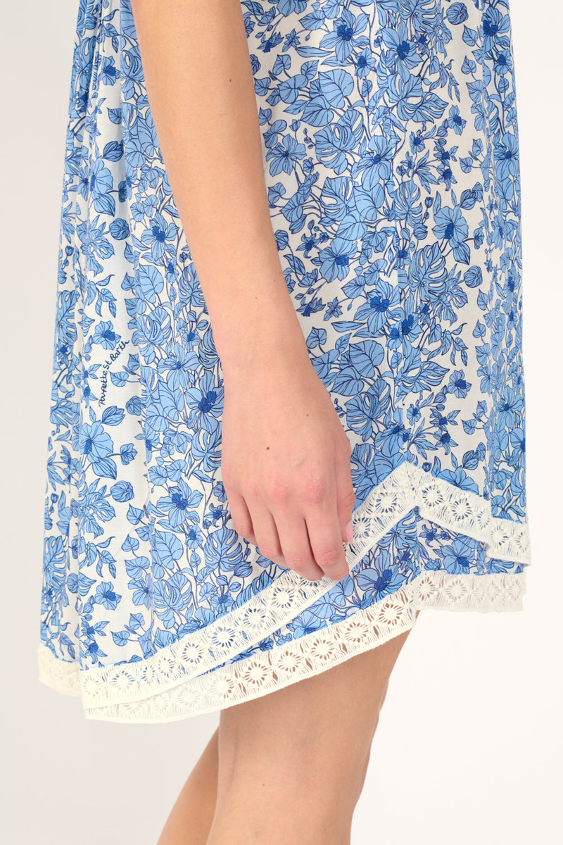 Mini Dress Sasha - Blue Aquaflora 7