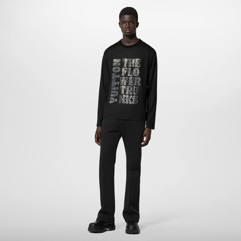 Louis Vuitton Embellished Long-Sleeved Wool T-Shirt outlook