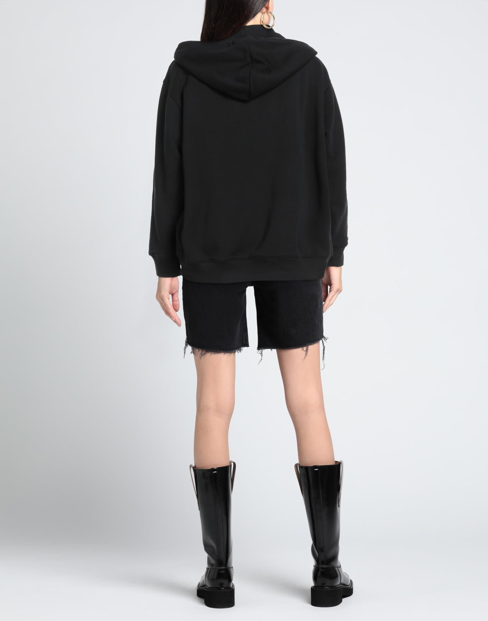 Black Women's Hooded Sweatshirt - 3