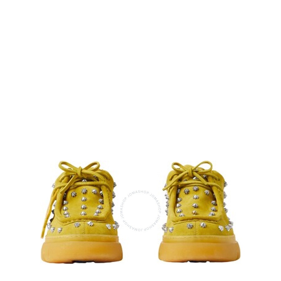 Burberry Creeper Studded Suede Boots - 4