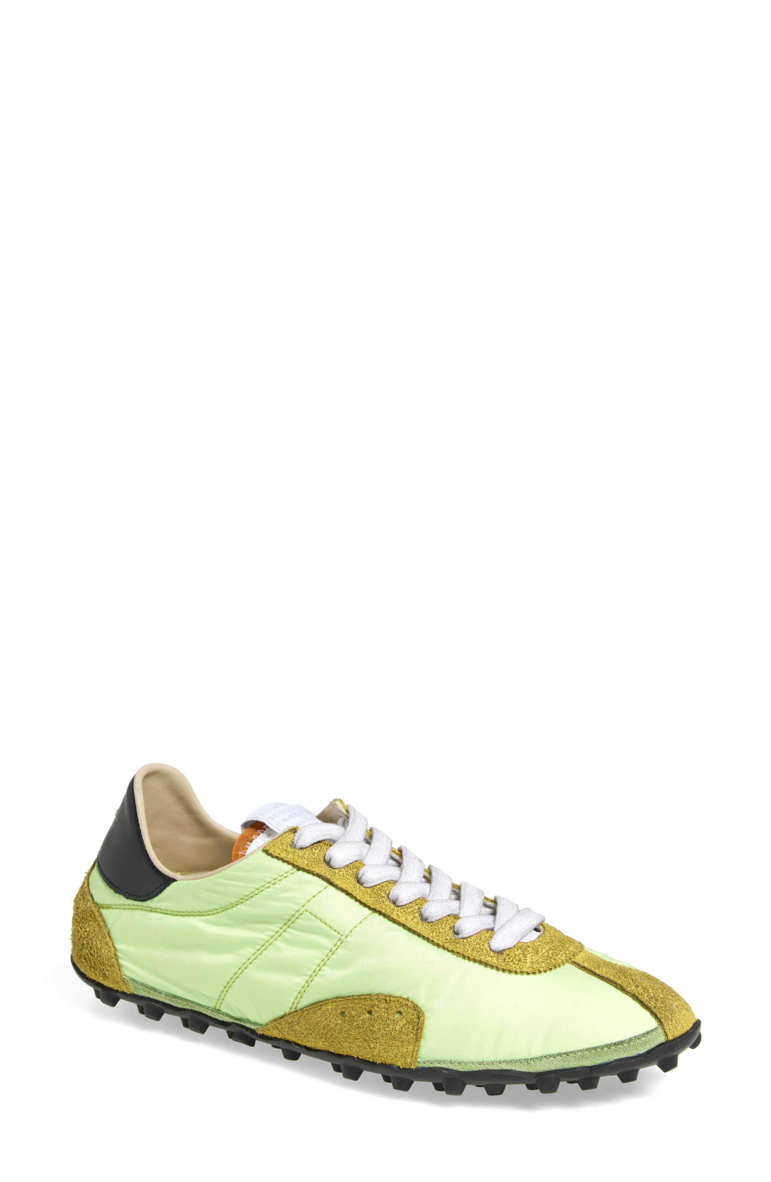 Maison Margiela Sprinter Low Top Sneaker in Butterfly Green/Black at Nordstrom - 1