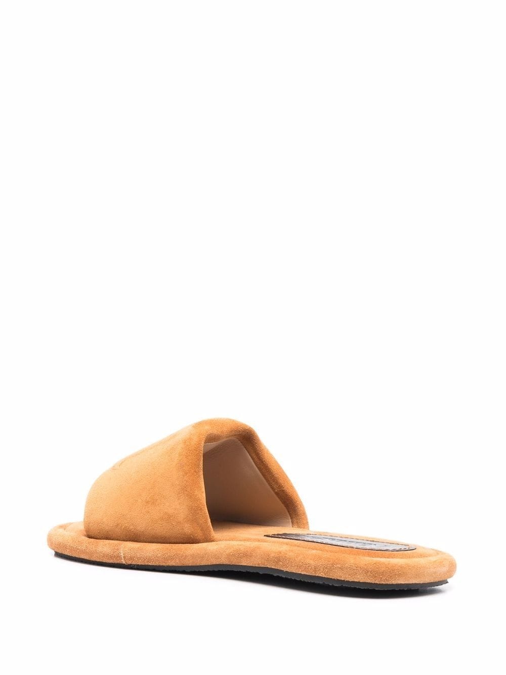 logo-embossed leather sandals - 3