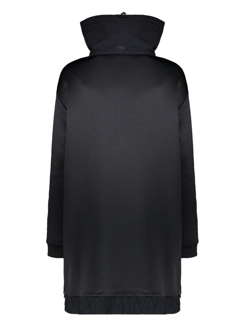 Herno high-collar zip coat outlook